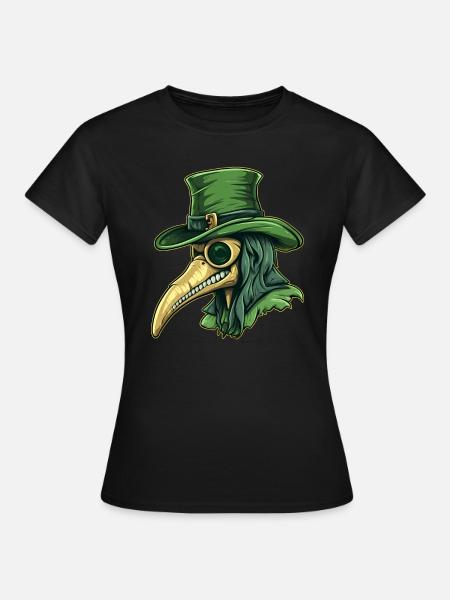 Pestdoktor Doktor Arzt - Frauen T-Shirt - Schwarz