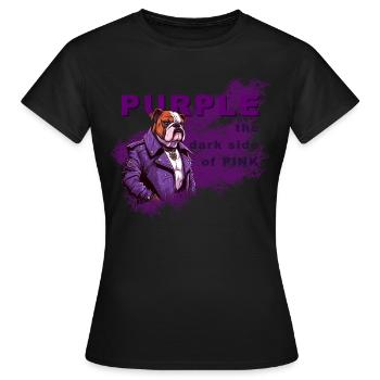 Violet - le côté obscur du rose - T-shirt Femme - noir - Devant - AI Model Female 172 dark (172cm)