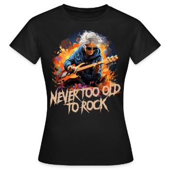 "Groovy Granny" - The Ultimate Motif - Women's T-Shirt - black - Front - AI Model Female 172 dark (172cm)