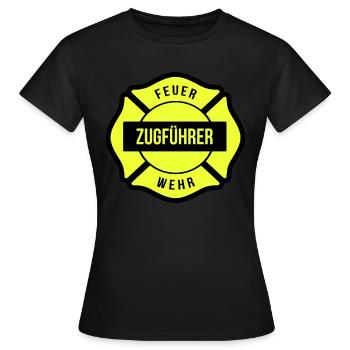 Feuerwehr Zugführer - Frauen T-Shirt - Schwarz - Vorne - AI Model Female 172 dark (172cm)
