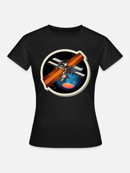 Satellite spatial - T-shirt Femme - noir
