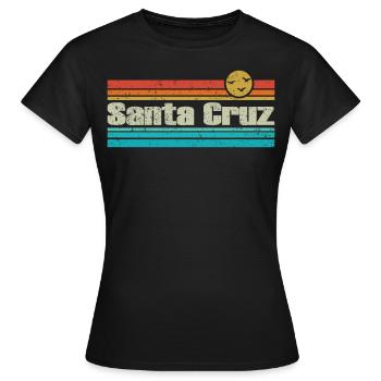 Santa cruz - Frauen T-Shirt - Schwarz - Vorne - AI Model Female 172 dark (172cm)