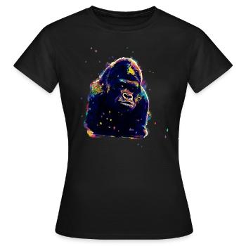 Chimpanzé - T-shirt Femme - noir - Devant - AI Model Female 172 dark (172cm)