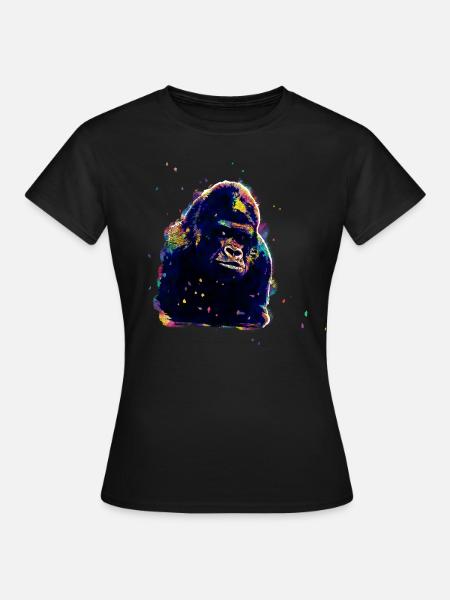 Schimpanse - Frauen T-Shirt - Schwarz