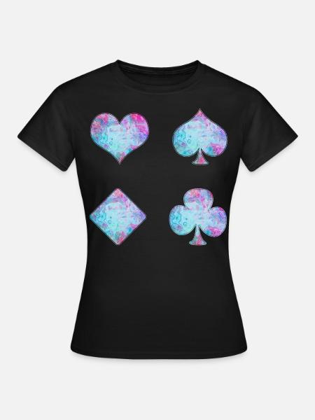 Playing cards - Women's T-Shirt - black