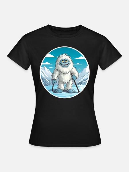 Yeti - Frauen T-Shirt - Schwarz