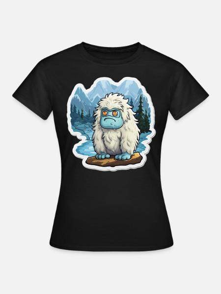 Yeti - Frauen T-Shirt - Schwarz