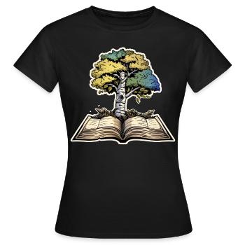 Read - Women's T-Shirt - black - Front - AI Model Female 172 dark (172cm)