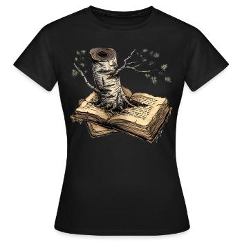 Read - Women's T-Shirt - black - Front - AI Model Female 172 dark (172cm)
