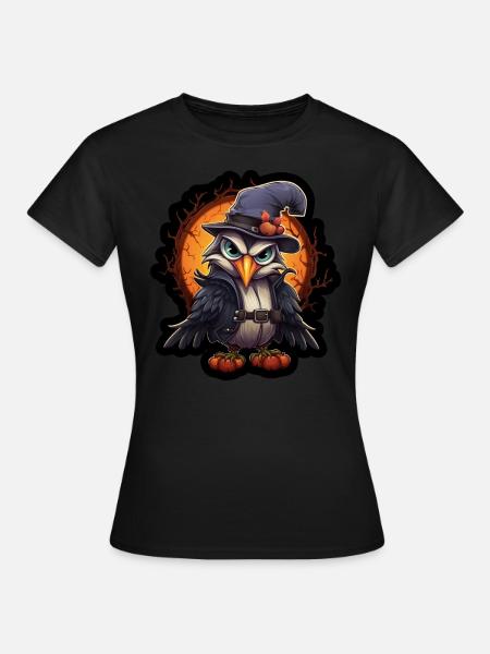 Tukan Halloween - Frauen T-Shirt - Schwarz