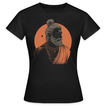 Orange Yogi - T-shirt Femme - noir - Devant - AI Model Female 172 dark (172cm)