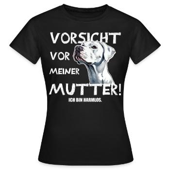 Dog mom beware - Women's T-Shirt - black - Front - AI Model Female 172 dark (172cm)