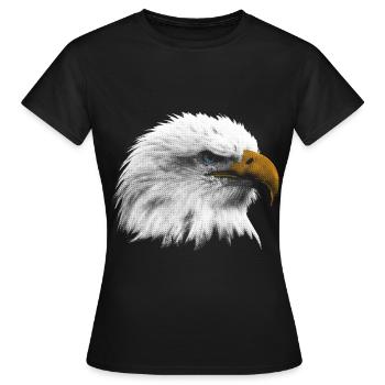 Aigle aigle de mer aigle américain - T-shirt Femme - noir - Devant - AI Model Female 172 dark (172cm)