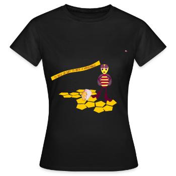 Honigbiene - Frauen T-Shirt - Schwarz - Vorne - AI Model Female 172 dark (172cm)