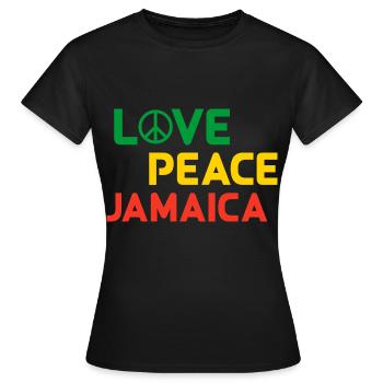 Jamaika Jamaica - Frauen T-Shirt - Schwarz - Vorne - AI Model Female 172 dark (172cm)