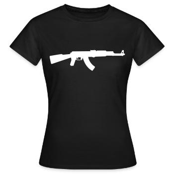 Kalashnikov AK 74 Rifle - Women's T-Shirt - black - Front - AI Model Female 172 dark (172cm)