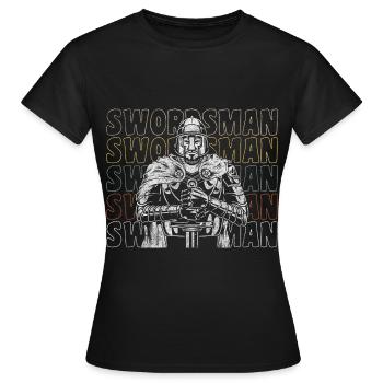 Épée Épée Guerrier Épées - T-shirt Femme - noir - Devant - AI Model Female 172 dark (172cm)