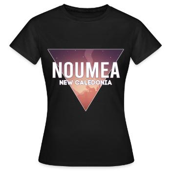 Neukaledonien Hauptstadt Landschaft - Frauen T-Shirt - Schwarz - Vorne - AI Model Female 172 dark (172cm)