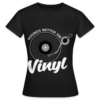 Vinyle - T-shirt Femme - noir - Devant - AI Model Female 172 dark (172cm)