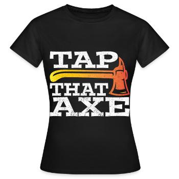 Axt Werfen Axt Werfer Axt Geschenk - Frauen T-Shirt - Schwarz - Vorne - AI Model Female 172 dark (172cm)