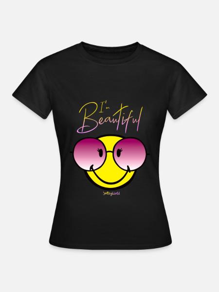 I´m Beautiful - Frauen T-Shirt - Schwarz
