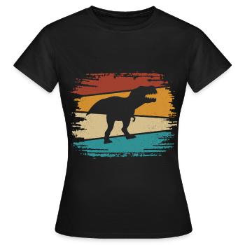 T-Rex - Frauen T-Shirt - Schwarz - Vorne - AI Model Female 172 dark (172cm)
