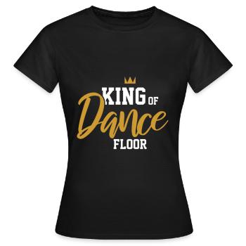 King of Dance Floor - T-shirt Femme - noir - Devant - AI Model Female 172 dark (172cm)