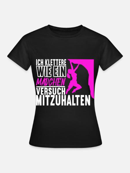 Klettern Kletterer - Frauen T-Shirt - Schwarz