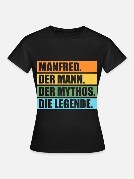Manfred - Frauen T-Shirt - Schwarz
