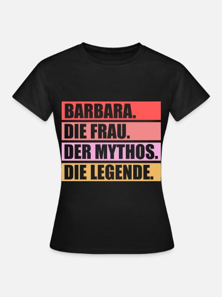 Barbara - Frauen T-Shirt - Schwarz