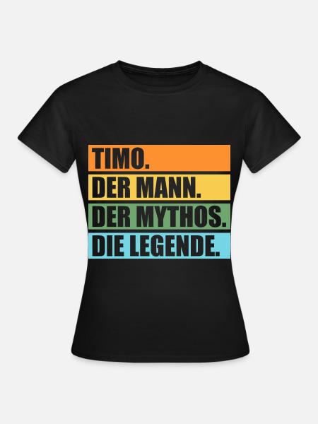 Timo - Frauen T-Shirt - Schwarz