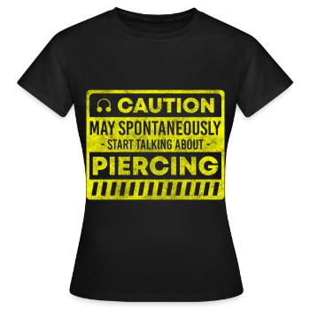 Piercing Profession Ring - Women's T-Shirt - black - Front - AI Model Female 172 dark (172cm)