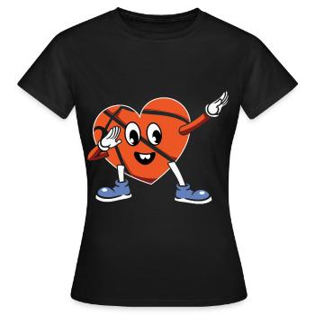 Basketball Basketballer - Frauen T-Shirt - Schwarz - Vorne - AI Model Female 172 dark (172cm)