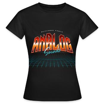 Analog Sounds Synthesizer - Frauen T-Shirt - Schwarz - Vorne - AI Model Female 172 dark (172cm)