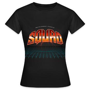Squad - Frauen T-Shirt - Schwarz - Vorne - AI Model Female 172 dark (172cm)