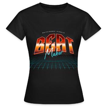 Beat Maker - Frauen T-Shirt - Schwarz - Vorne - AI Model Female 172 dark (172cm)