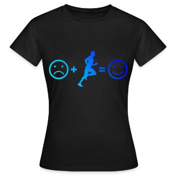 Course de fitness Course à pied Cross Country Running - T-shirt Femme - noir - Devant - AI Model Female 172 dark (172cm)