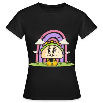 Taco - Frauen T-Shirt - Schwarz - Vorne - AI Model Female 172 dark (172cm)