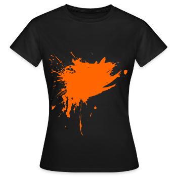 Couleur design couleur couleur éclaboussé vecteur - T-shirt Femme - noir - Devant - AI Model Female 172 dark (172cm)