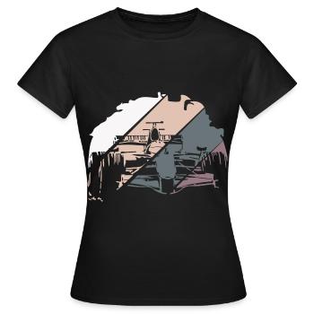 Open Wheel Racing Race Racer - T-shirt Femme - noir - Devant - AI Model Female 172 dark (172cm)