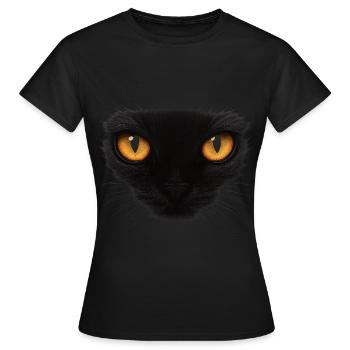 Cat Eyes Cat Eyes - Women's T-Shirt - black - Front - AI Model Female 172 dark (172cm)