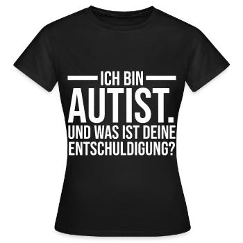 Autismus Autist Autisten - Frauen T-Shirt - Schwarz - Vorne - AI Model Female 172 dark (172cm)