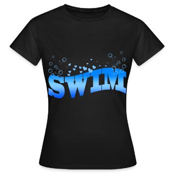 Nager - T-shirt Femme - noir - Devant - AI Model Female 172 dark (172cm)
