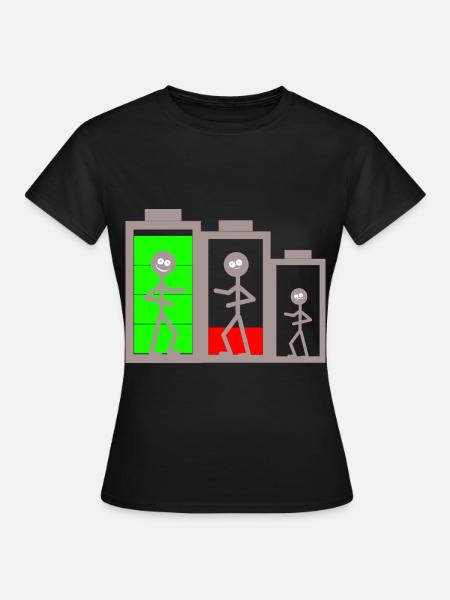 Batteri Energy Battery Power Batteries - Women's T-Shirt - black