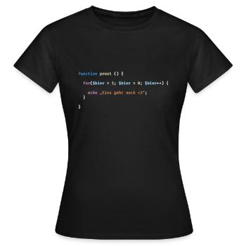 Cheers Beer Nerd Code Gift - Women's T-Shirt - black - Front - AI Model Female 172 dark (172cm)