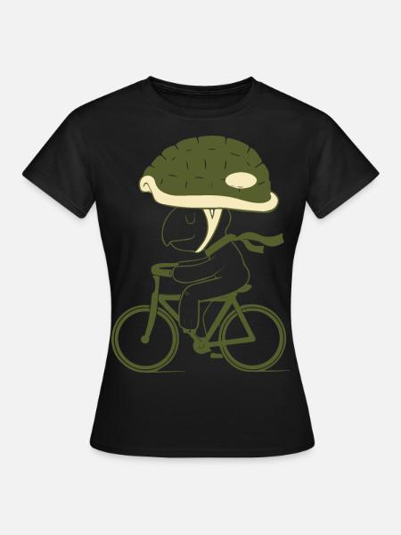 visite en bicyclette - T-shirt Femme - noir