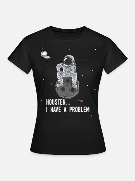 Abbiamo avuto un problema con i viaggiatori spaziali astronauti - Dame-T-shirt - sort