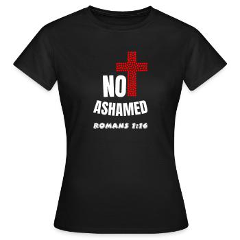 Verset de la Bible chrétienne - T-shirt Femme - noir - Devant - AI Model Female 172 dark (172cm)