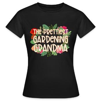 La plus belle jardinage grand-mère - T-shirt Femme - noir - Devant - AI Model Female 172 dark (172cm)