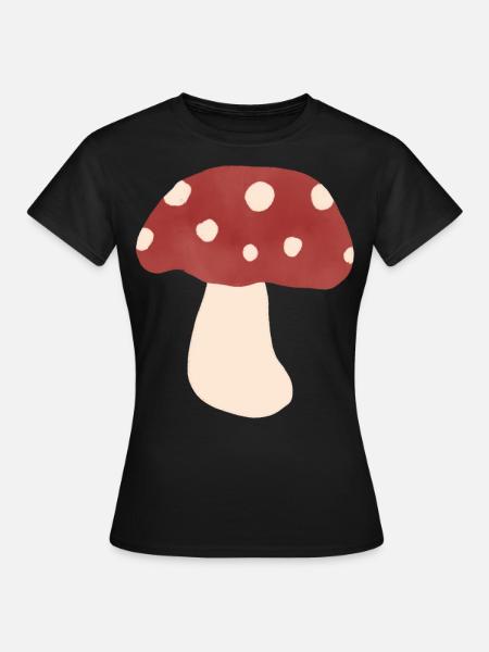 Pilz Pilze - Frauen T-Shirt - Schwarz